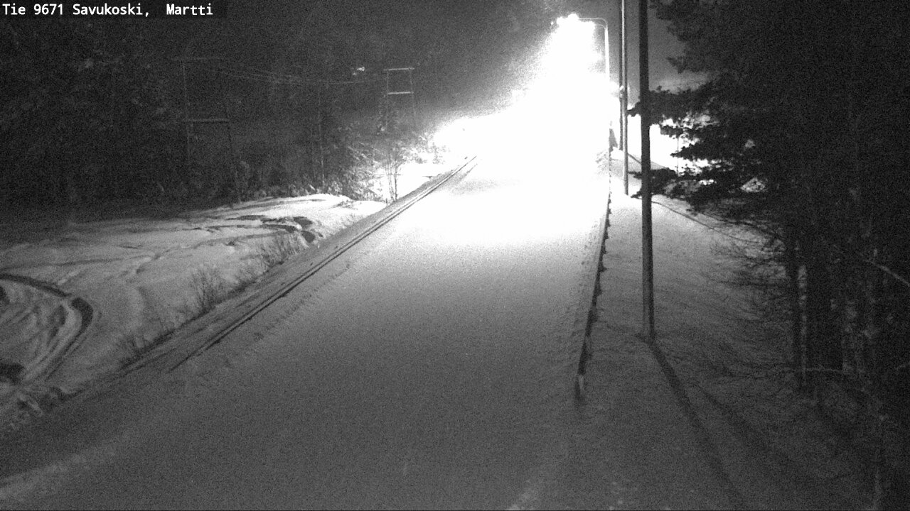 Weather Camera Image Väg 9671 Savukoski, Martti, Savukoski, Lappi