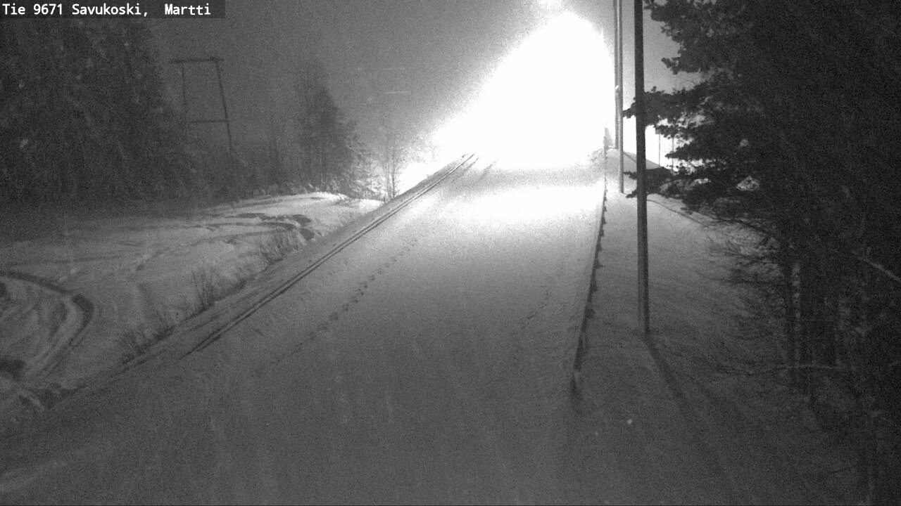Weather Camera Image Väg 9671 Savukoski, Martti, Savukoski, Lappi