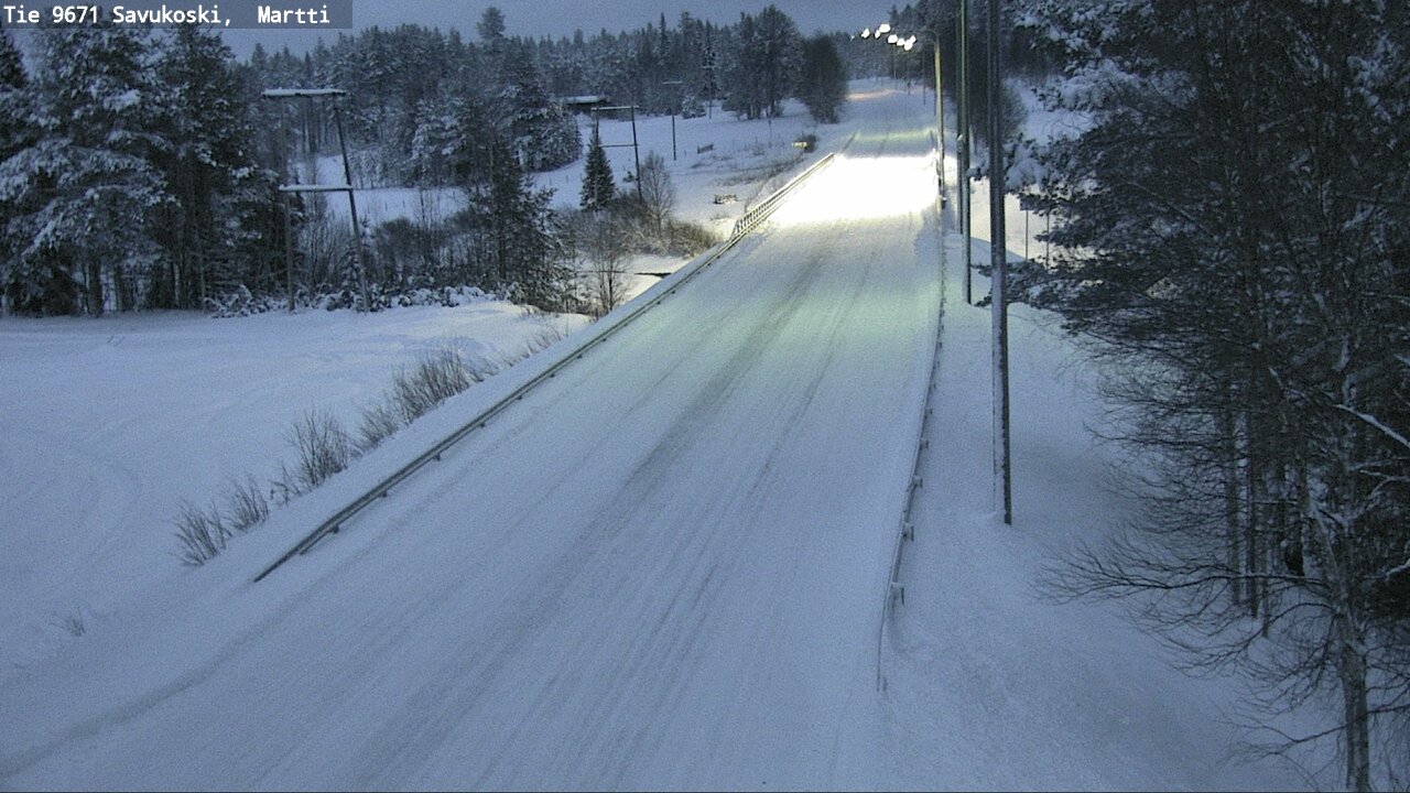 Weather Camera Image Väg 9671 Savukoski, Martti, Savukoski, Lappi