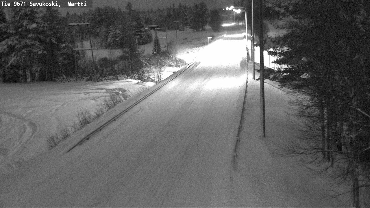 Weather Camera Image Väg 9671 Savukoski, Martti, Savukoski, Lappi