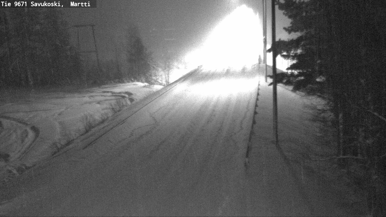 Weather Camera Image Väg 9671 Savukoski, Martti, Savukoski, Lappi