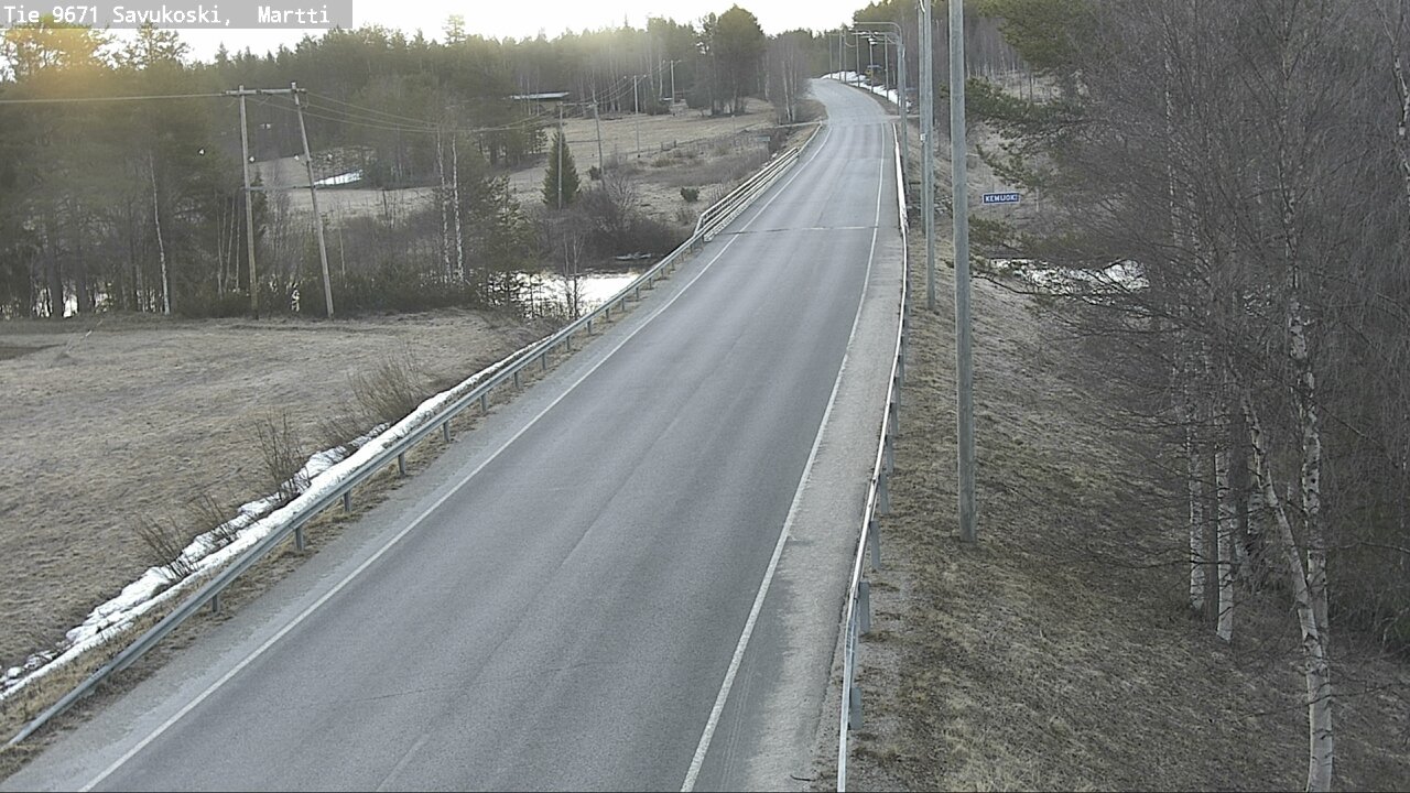 Weather Camera Image Väg 9671 Savukoski, Martti, Savukoski, Lappi