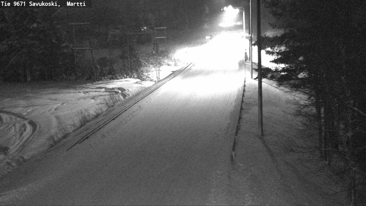 Weather Camera Image Väg 9671 Savukoski, Martti, Savukoski, Lappi