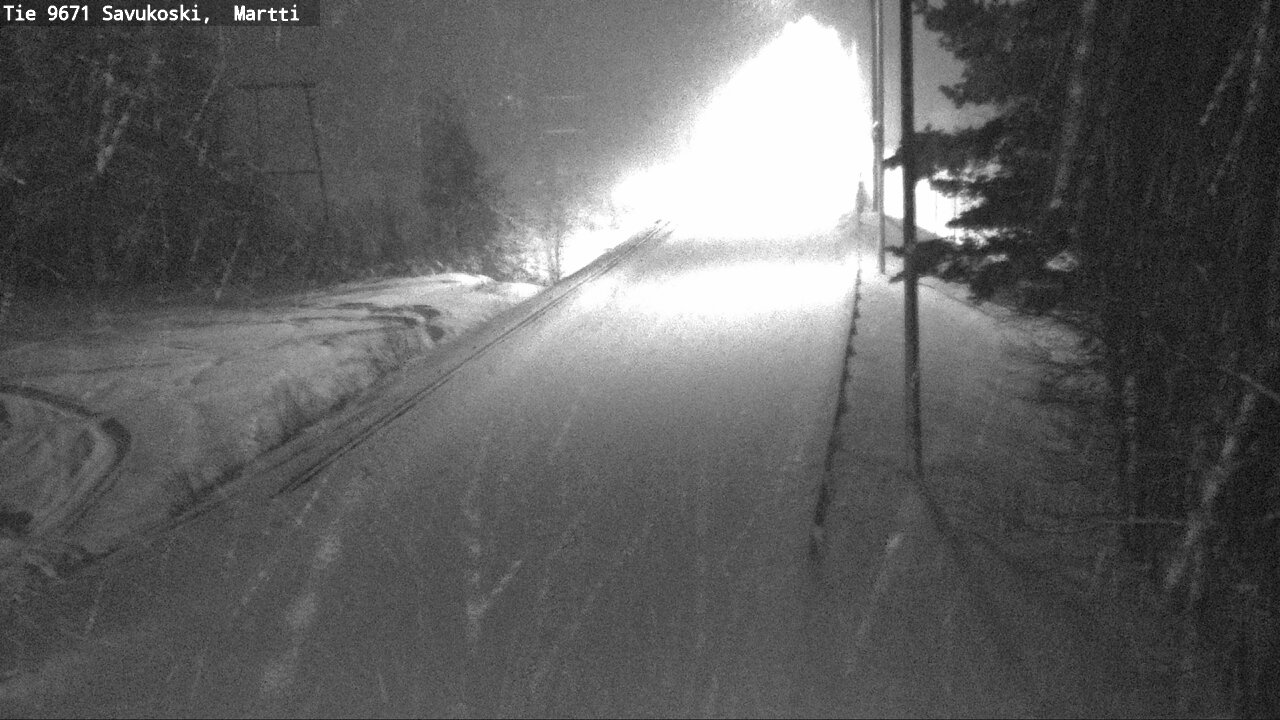 Weather Camera Image Väg 9671 Savukoski, Martti, Savukoski, Lappi