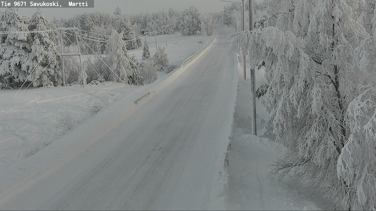 Weather Camera Image Väg 9671 Savukoski, Martti, Savukoski, Lappi