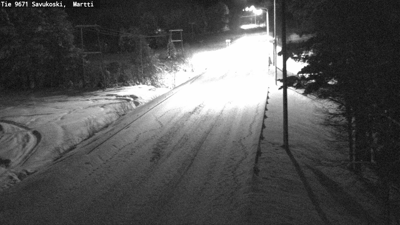 Weather Camera Image Väg 9671 Savukoski, Martti, Savukoski, Lappi