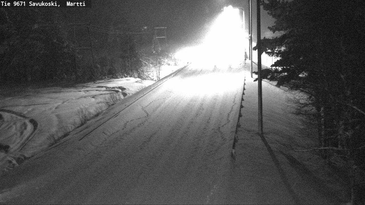 Weather Camera Image Väg 9671 Savukoski, Martti, Savukoski, Lappi