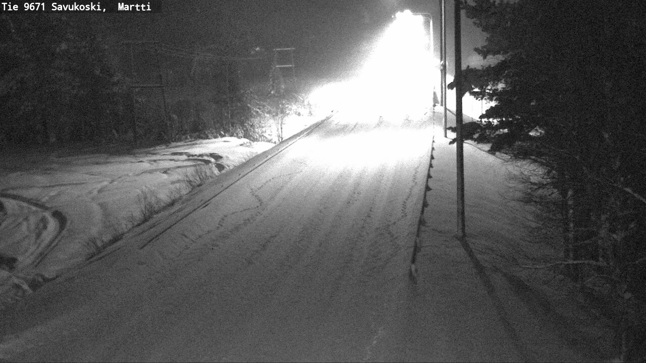 Weather Camera Image Väg 9671 Savukoski, Martti, Savukoski, Lappi