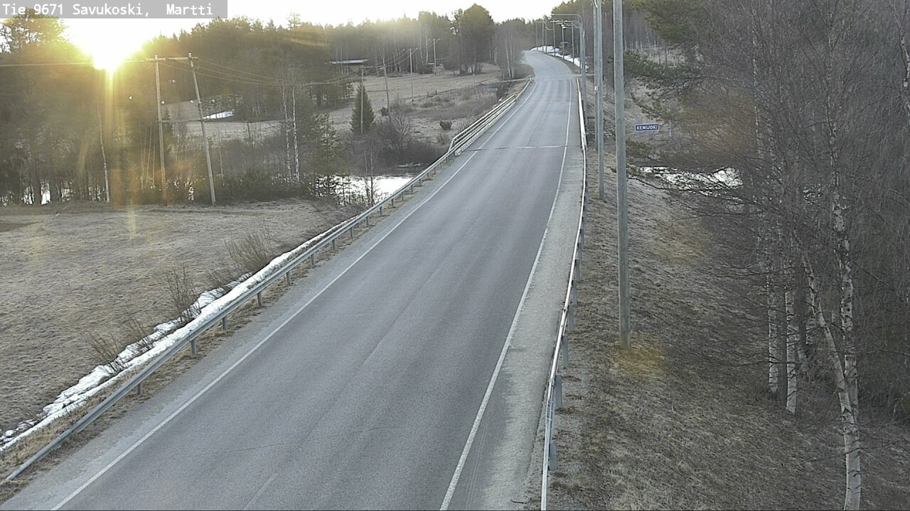 Weather Camera Image Väg 9671 Savukoski, Martti, Savukoski, Lappi