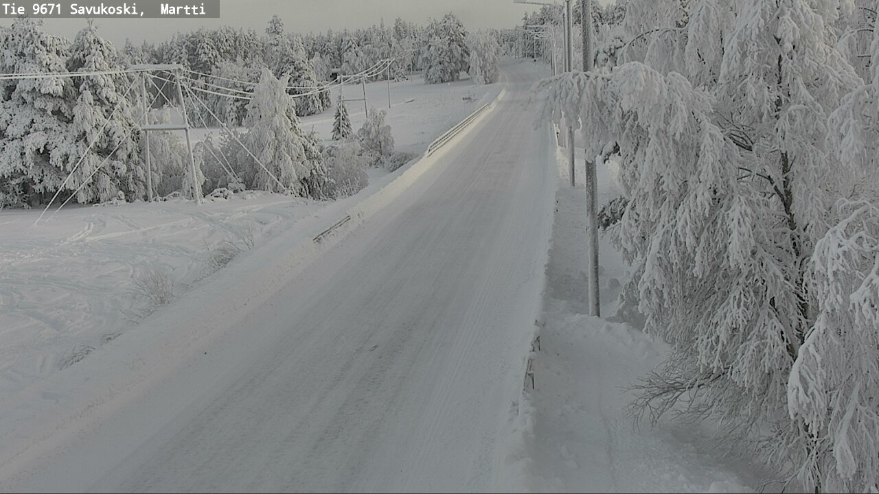 Weather Camera Image Väg 9671 Savukoski, Martti, Savukoski, Lappi