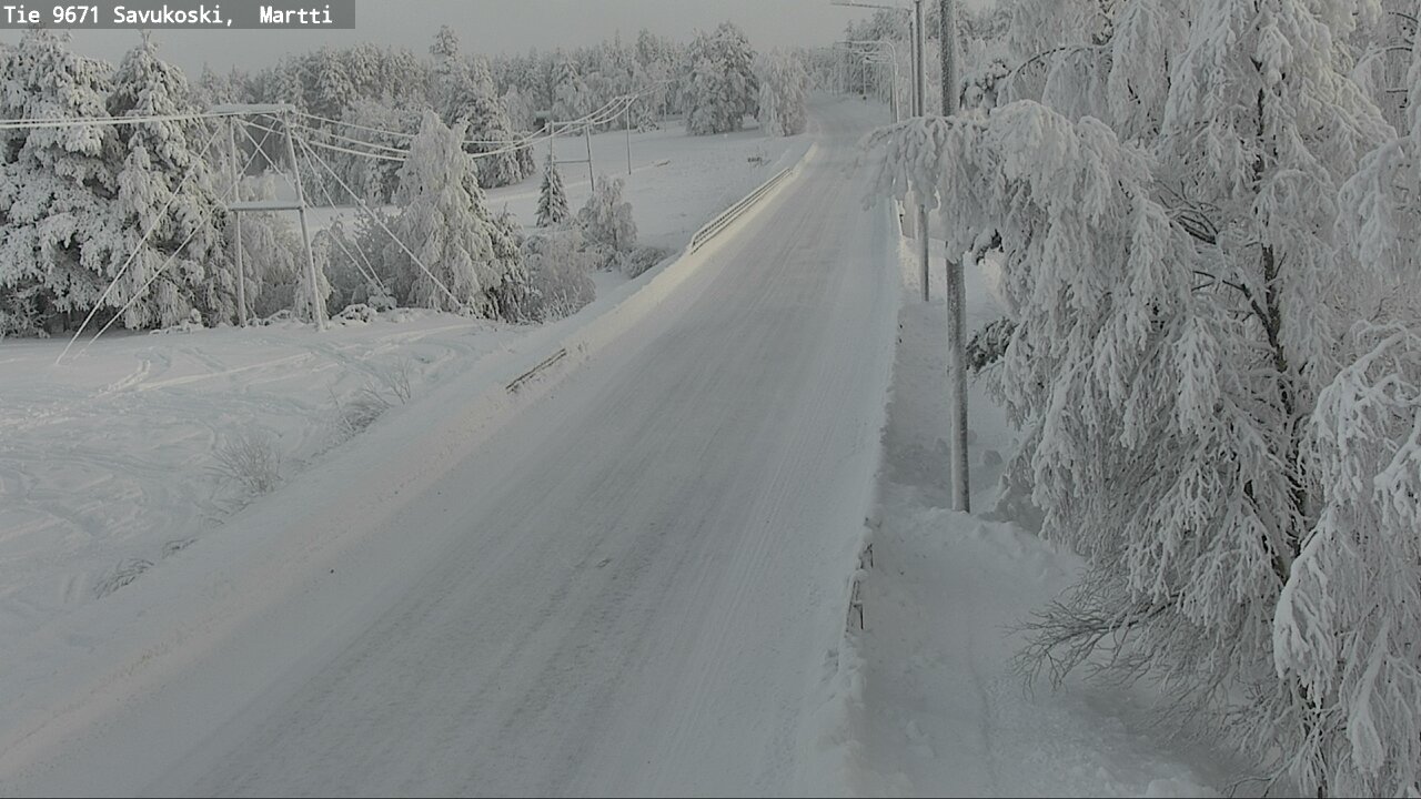 Weather Camera Image Väg 9671 Savukoski, Martti, Savukoski, Lappi