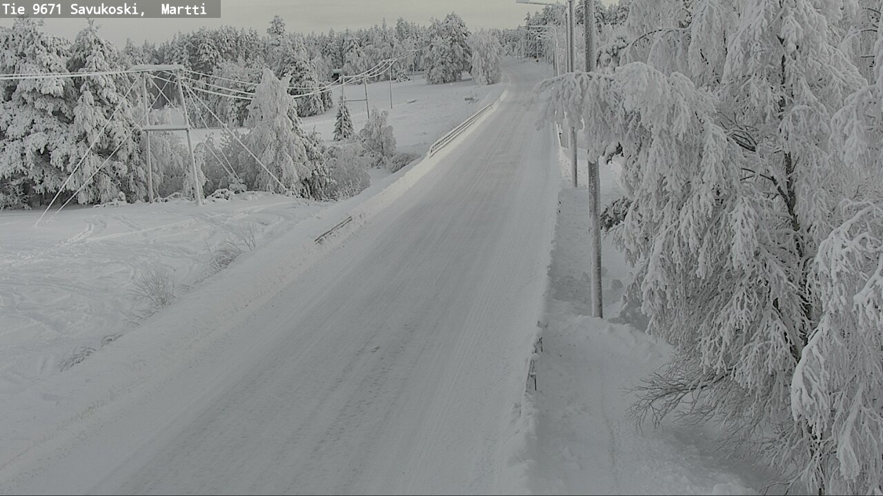 Weather Camera Image Väg 9671 Savukoski, Martti, Savukoski, Lappi