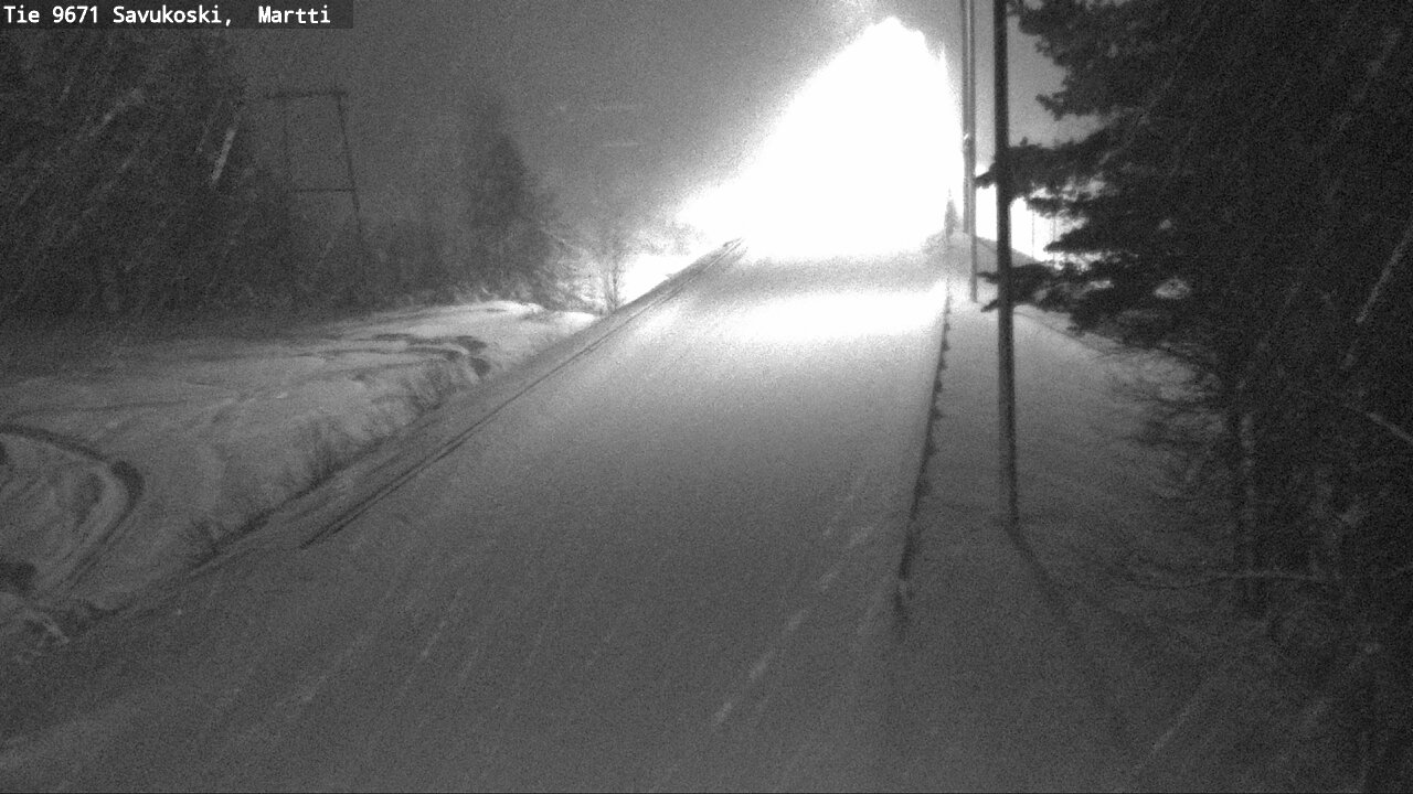 Weather Camera Image Väg 9671 Savukoski, Martti, Savukoski, Lappi