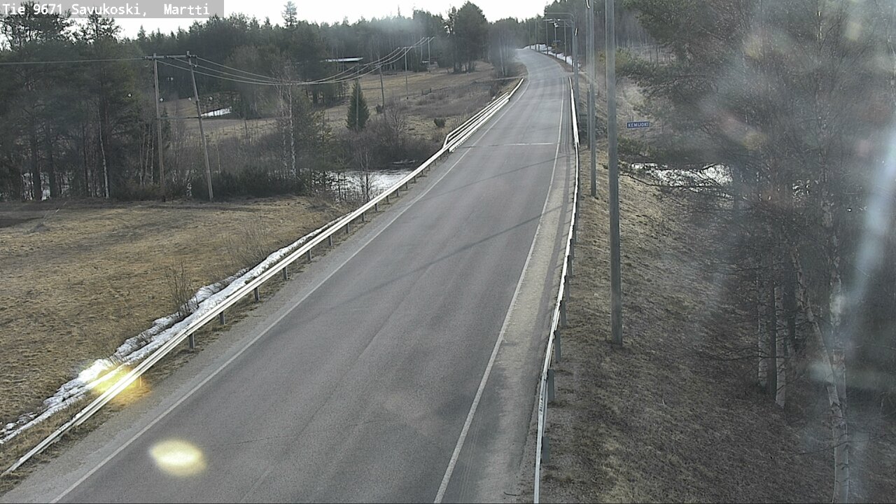 Weather Camera Image Väg 9671 Savukoski, Martti, Savukoski, Lappi
