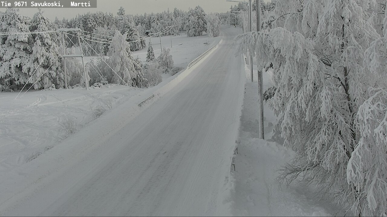 Weather Camera Image Väg 9671 Savukoski, Martti, Savukoski, Lappi