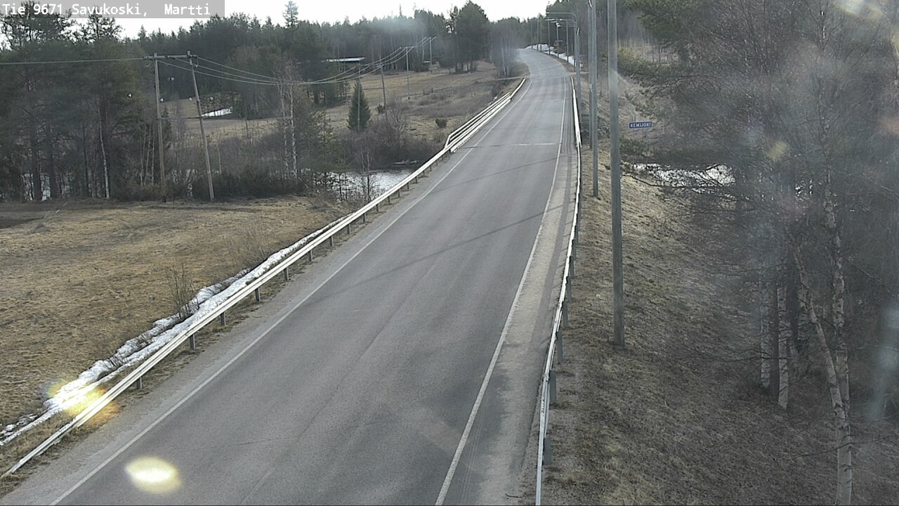 Weather Camera Image Väg 9671 Savukoski, Martti, Savukoski, Lappi