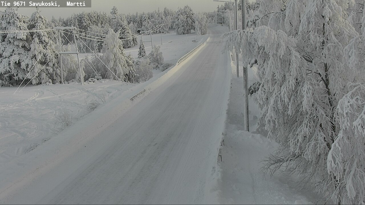 Weather Camera Image Väg 9671 Savukoski, Martti, Savukoski, Lappi