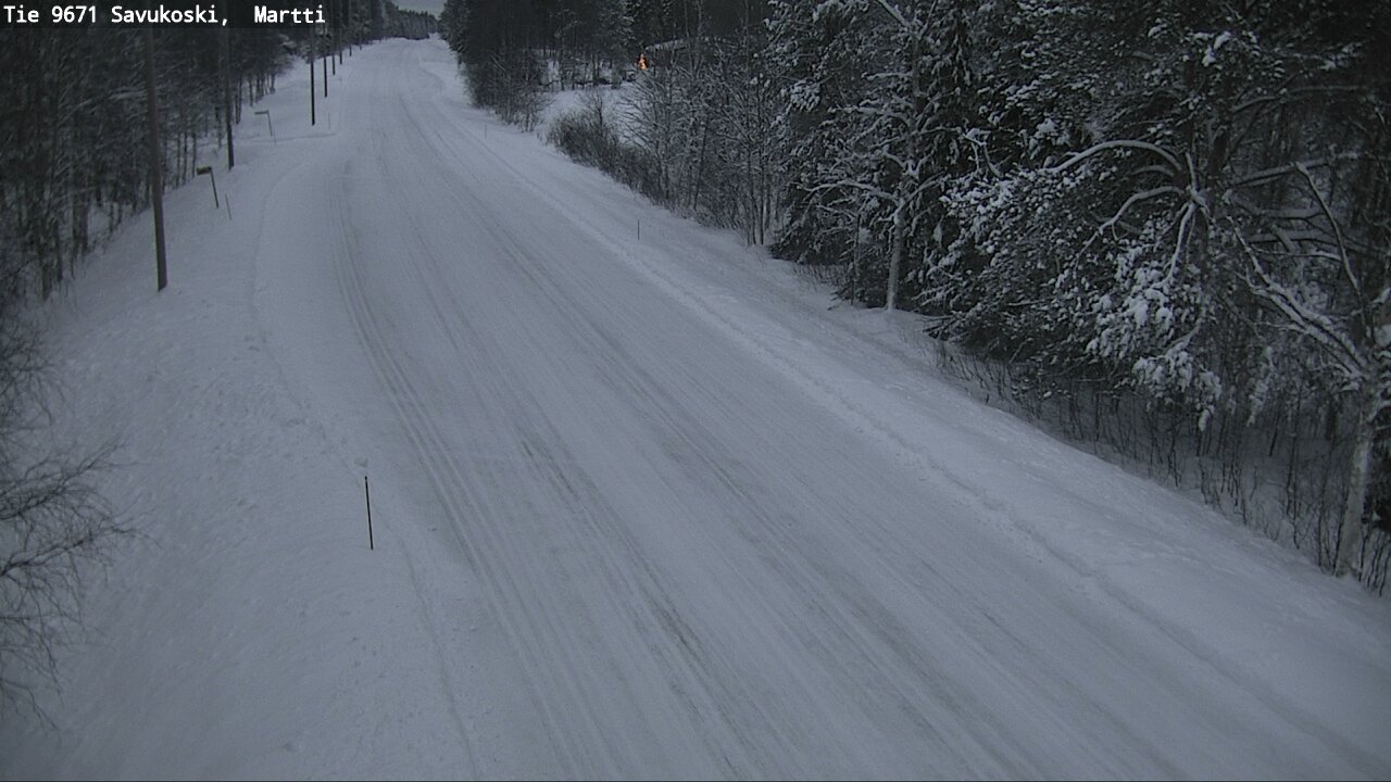 Weather Camera Image Väg 9671 Savukoski, Martti, Savukoski, Lappi