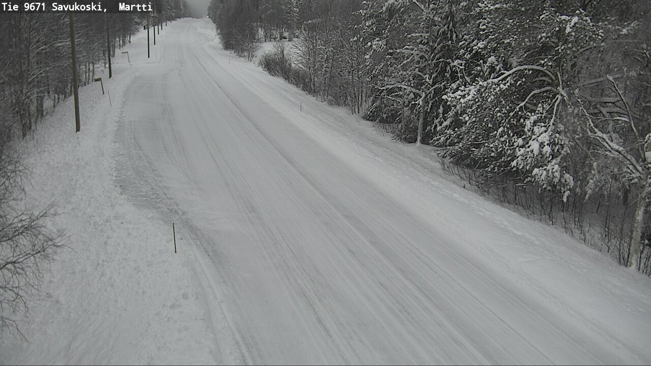 Weather Camera Image Väg 9671 Savukoski, Martti, Savukoski, Lappi