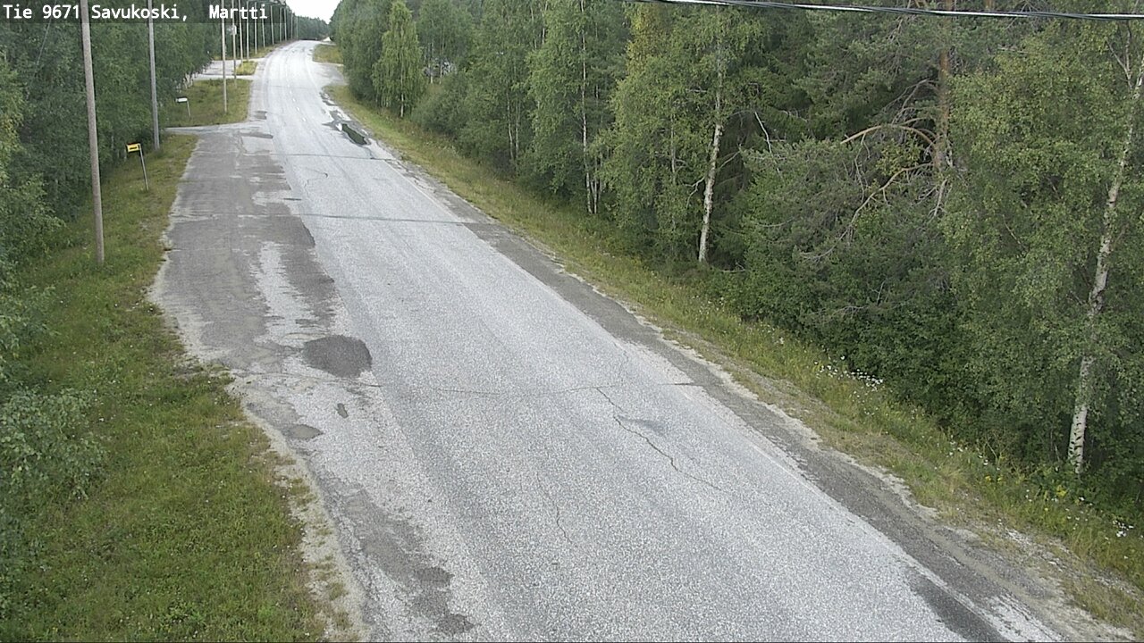 Weather Camera Image Road 9671 Savukoski, Martti, Savukoski, Lappi