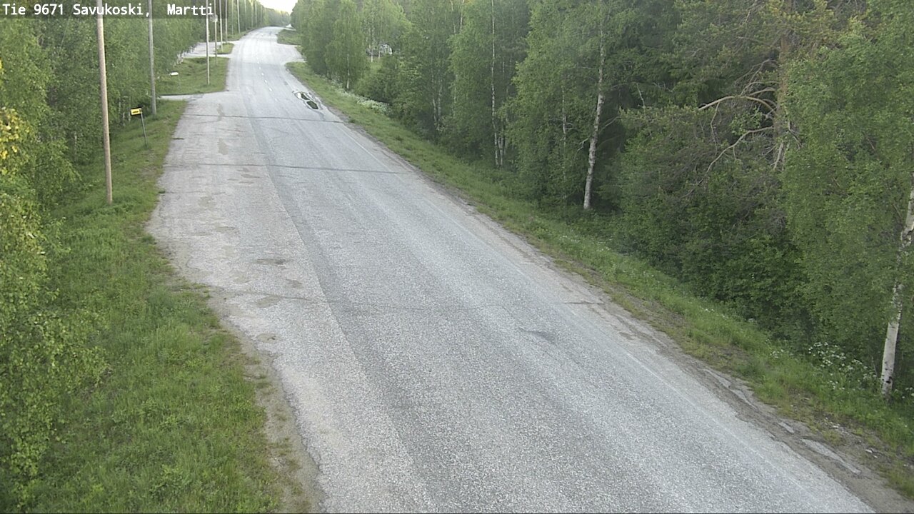 Weather Camera Image Road 9671 Savukoski, Martti, Savukoski, Lappi