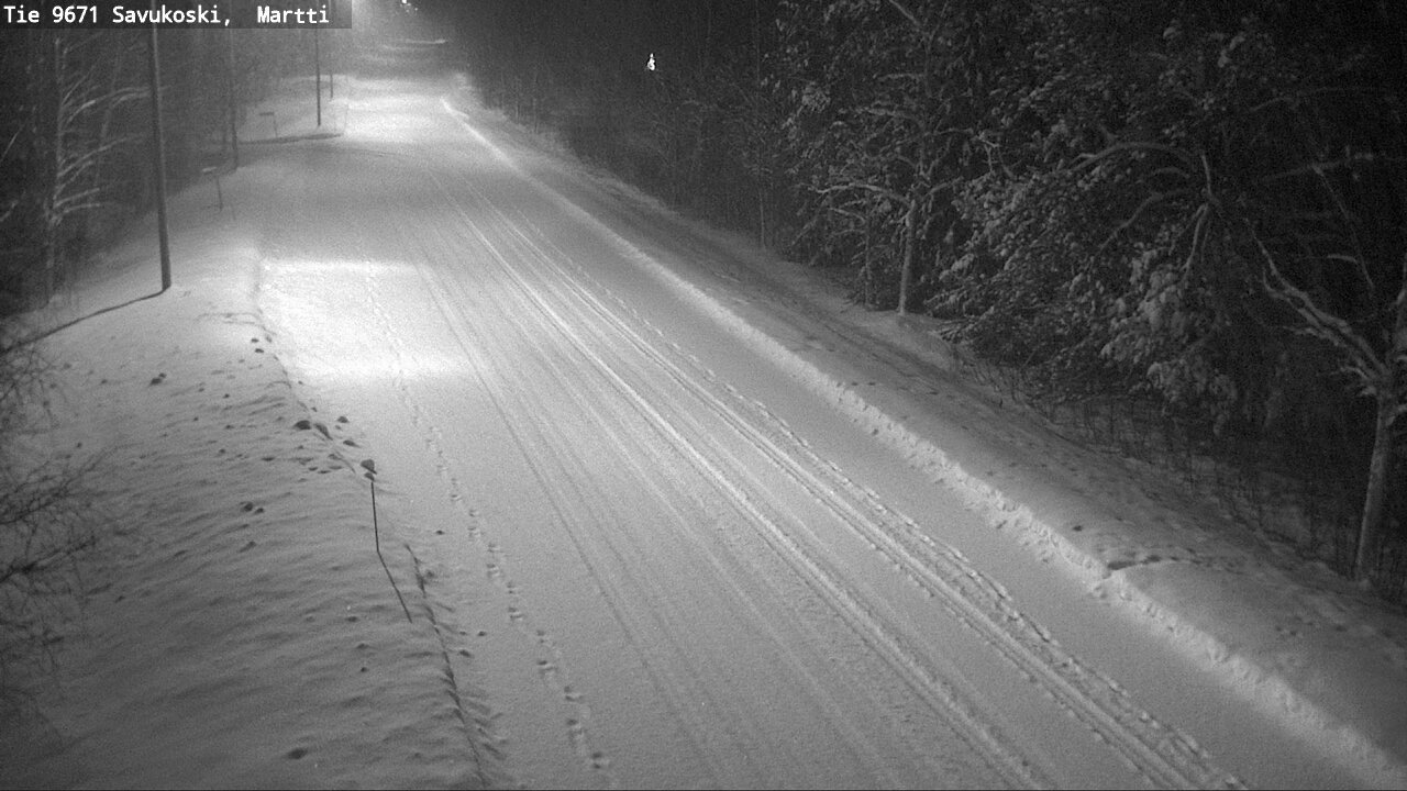 Weather Camera Image Väg 9671 Savukoski, Martti, Savukoski, Lappi