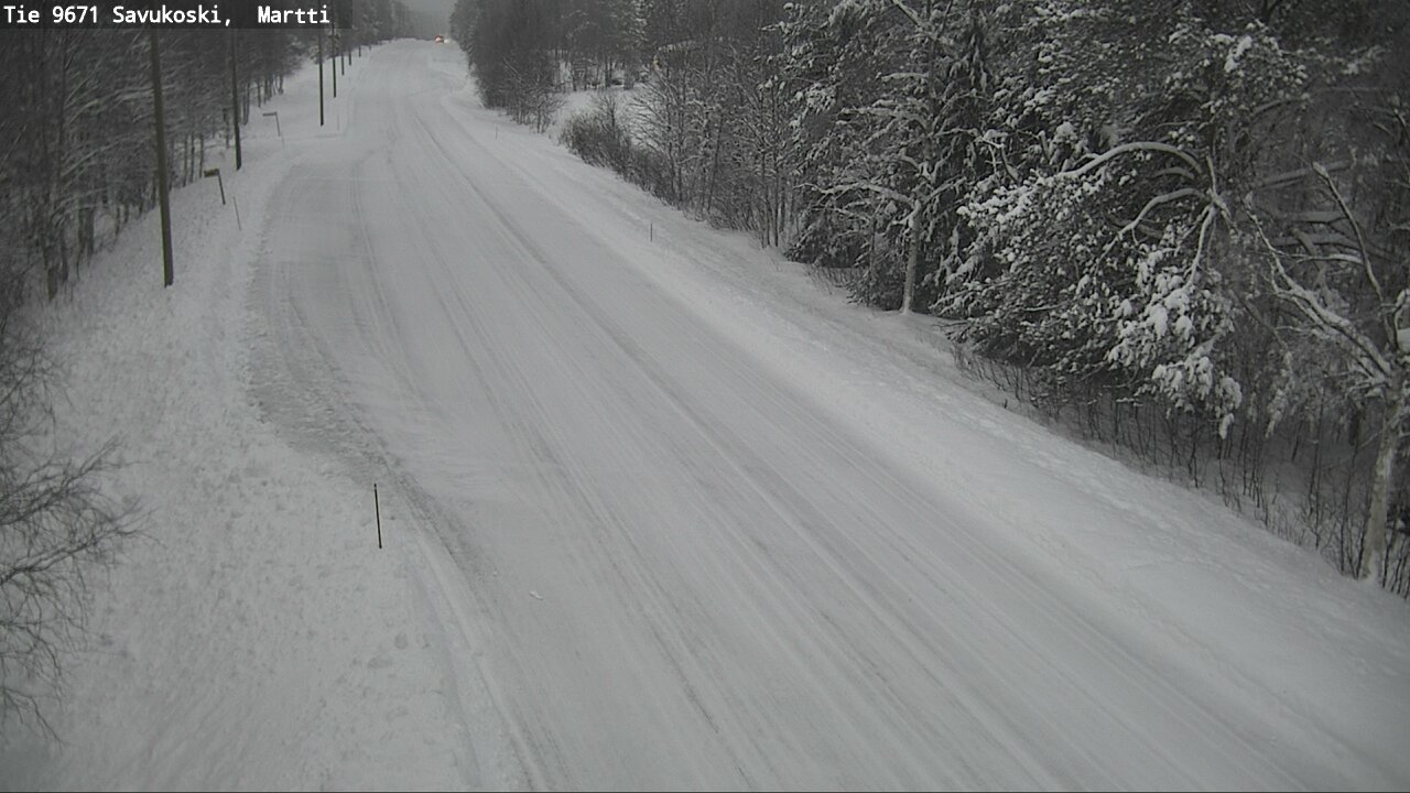 Weather Camera Image Väg 9671 Savukoski, Martti, Savukoski, Lappi