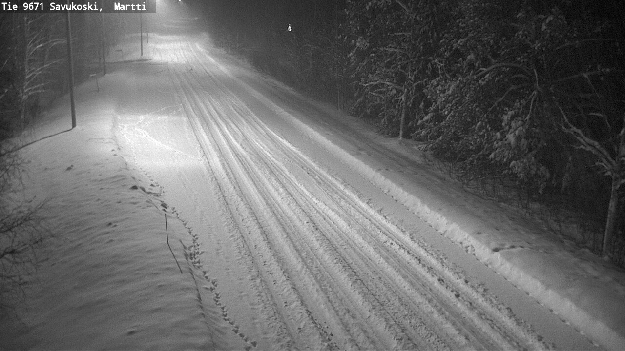 Weather Camera Image Väg 9671 Savukoski, Martti, Savukoski, Lappi