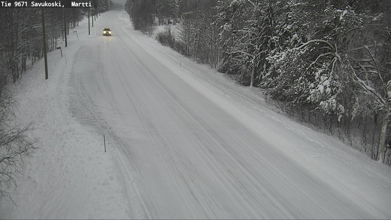 Weather Camera Image Väg 9671 Savukoski, Martti, Savukoski, Lappi