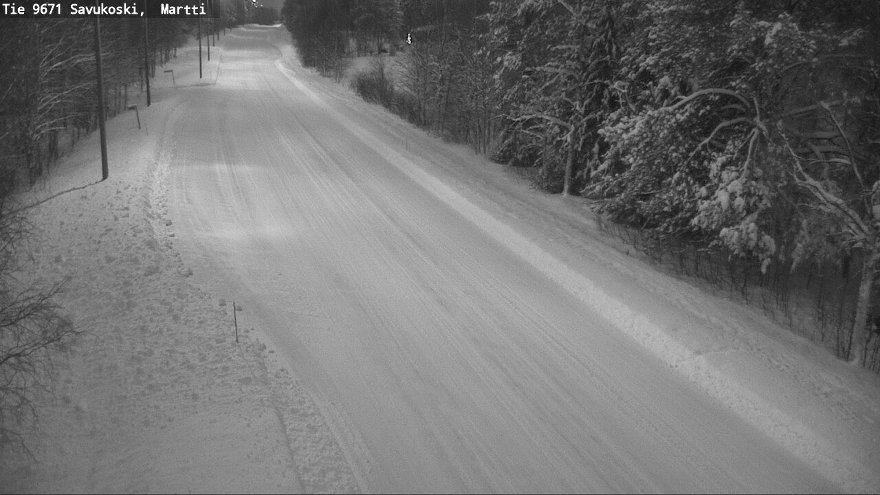 Weather Camera Image Väg 9671 Savukoski, Martti, Savukoski, Lappi