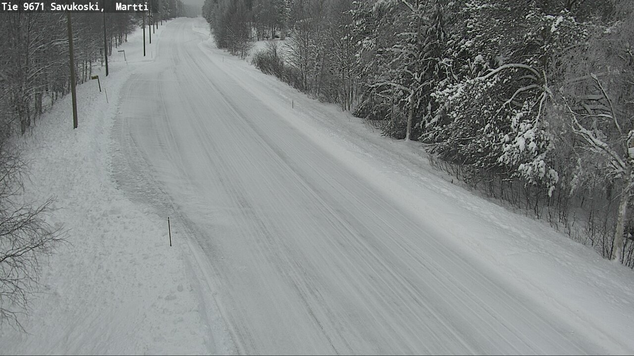 Weather Camera Image Väg 9671 Savukoski, Martti, Savukoski, Lappi
