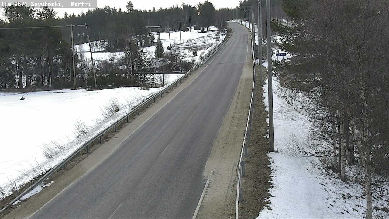 Weather Camera Image Road 9671 Savukoski, Martti, Savukoski, Lappi