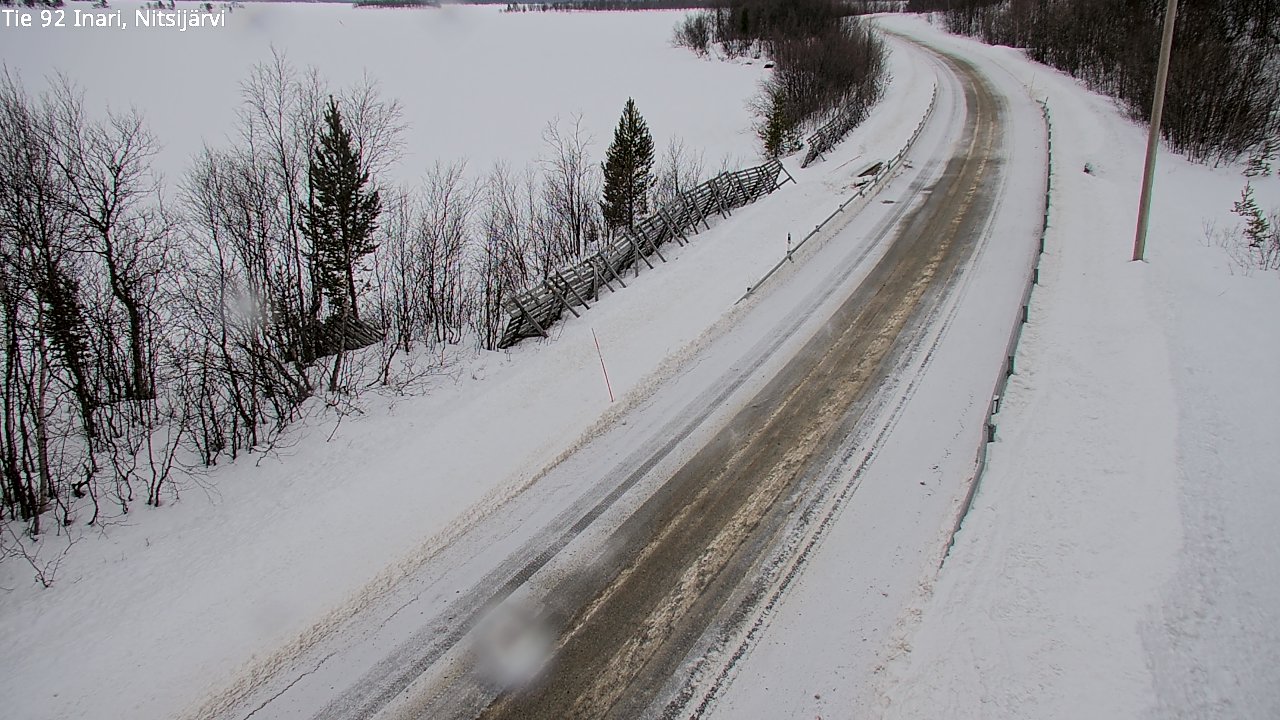 Kelikamerat Kuva Tie 92 Inari, Nitsijärvi, Inari, Lappi