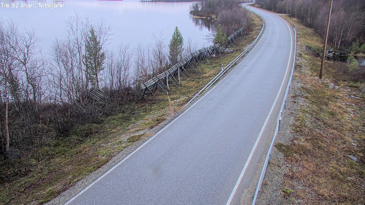 Kelikamerat Kuva Tie 92 Inari, Nitsijärvi, Inari, Lappi