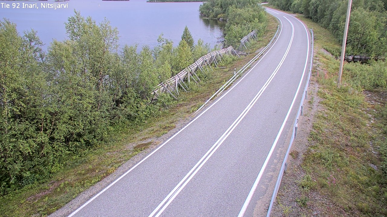 Kelikamerat Kuva Tie 92 Inari, Nitsijärvi, Inari, Lappi