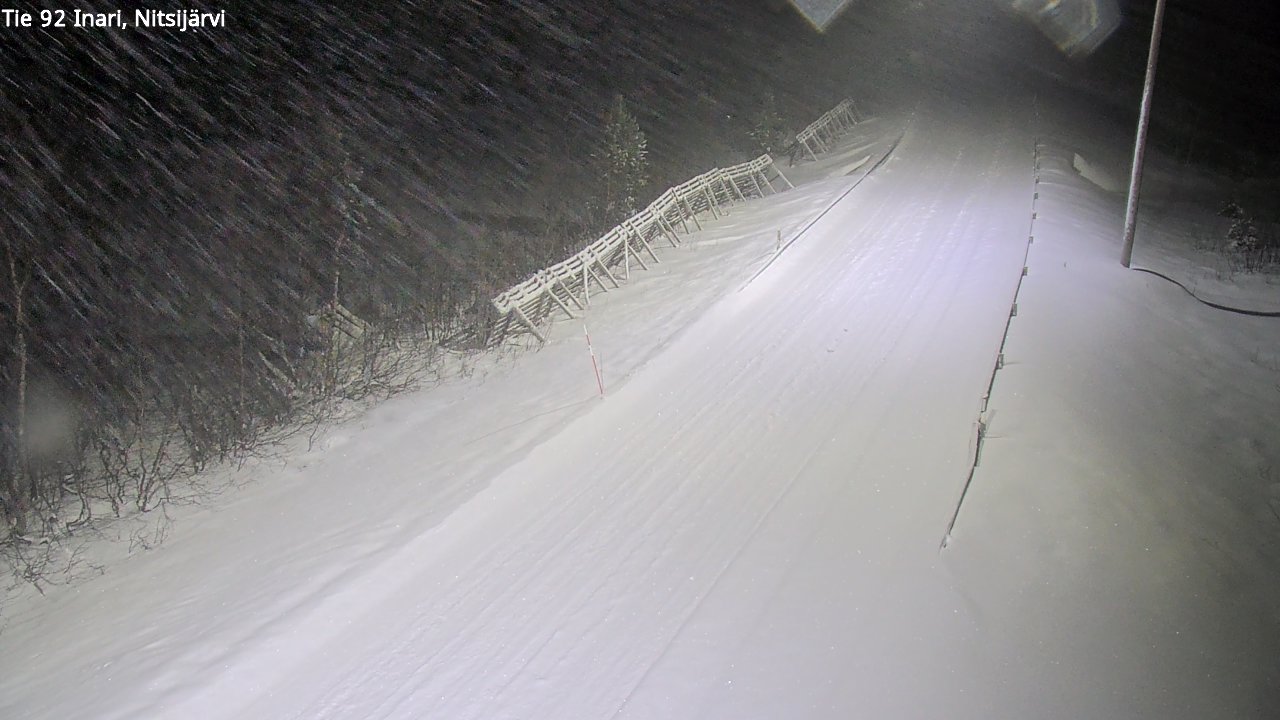 Weather Camera Image Road 92 Inari, Nitsijärvi, Inari, Lappi