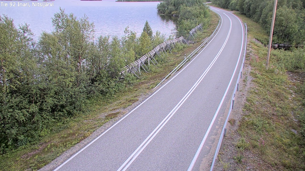 Kelikamerat Kuva Tie 92 Inari, Nitsijärvi, Inari, Lappi