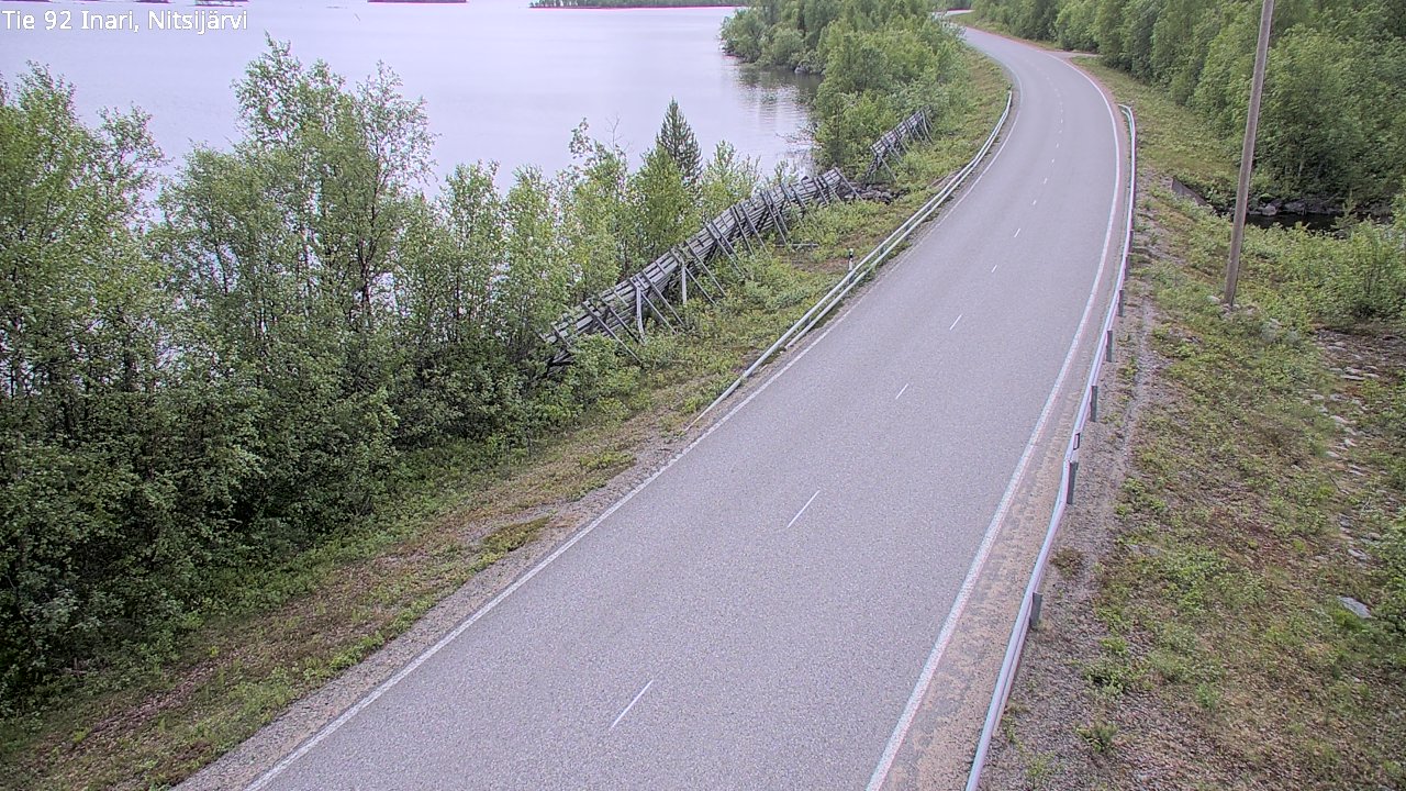 Kelikamerat Kuva Tie 92 Inari, Nitsijärvi, Inari, Lappi