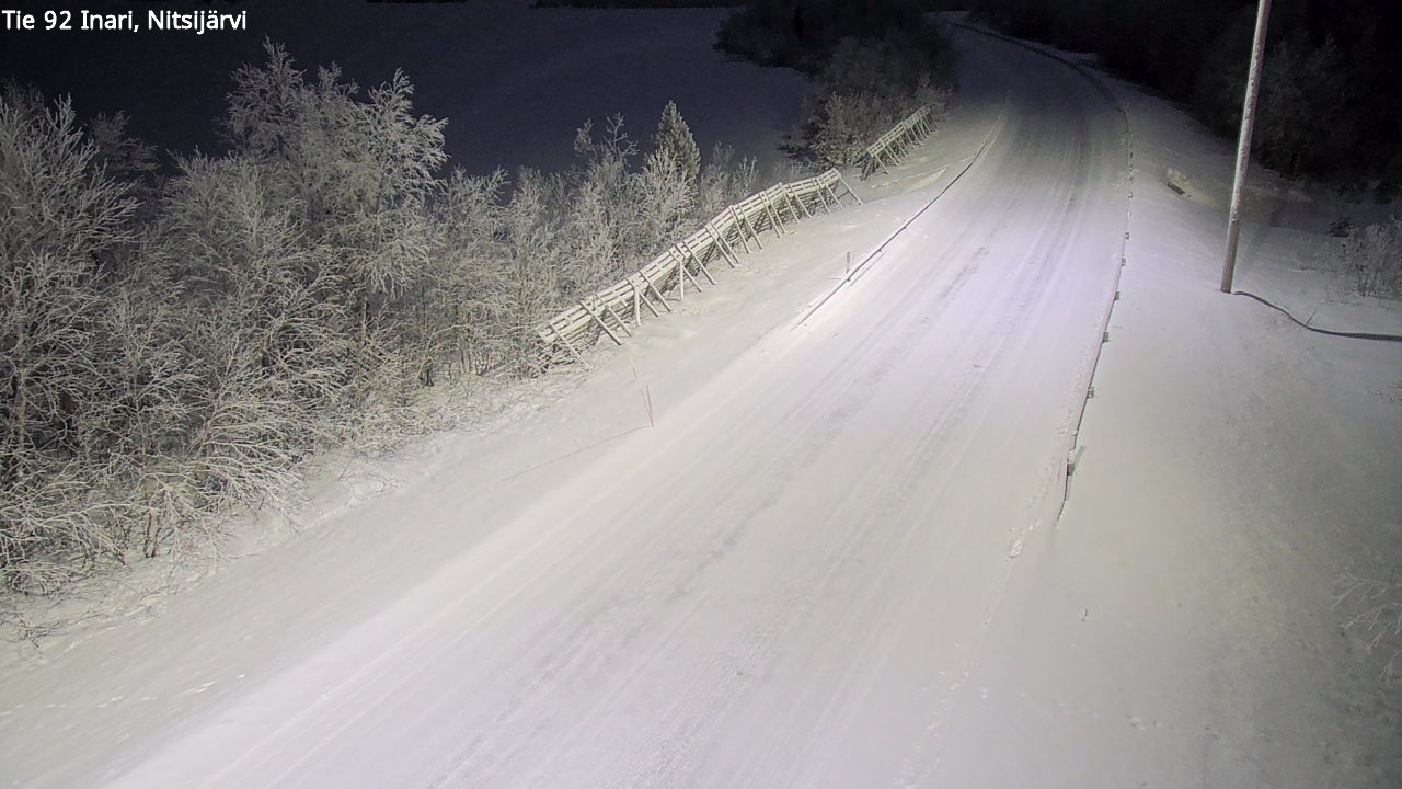 Kelikamerat Kuva Tie 92 Inari, Nitsijärvi, Inari, Lappi