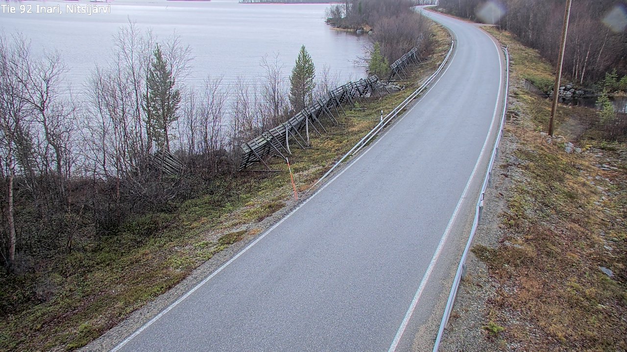 Kelikamerat Kuva Tie 92 Inari, Nitsijärvi, Inari, Lappi
