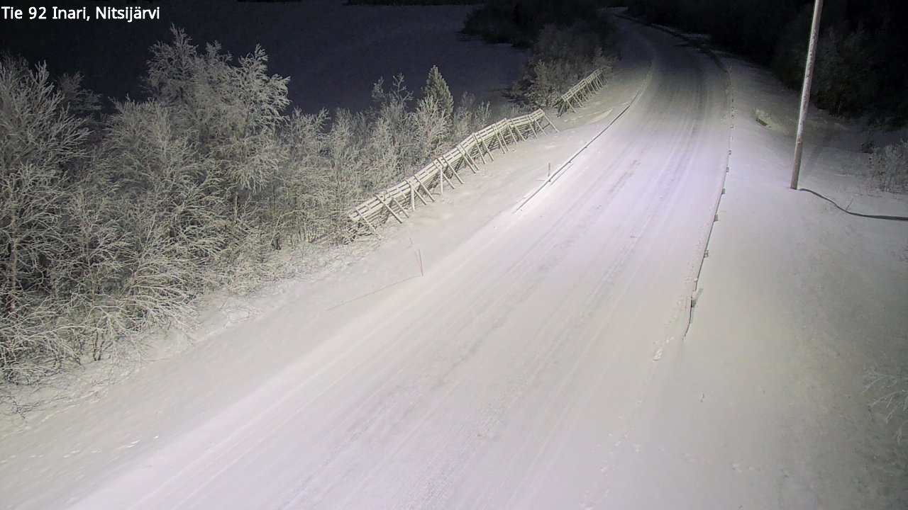 Kelikamerat Kuva Tie 92 Inari, Nitsijärvi, Inari, Lappi