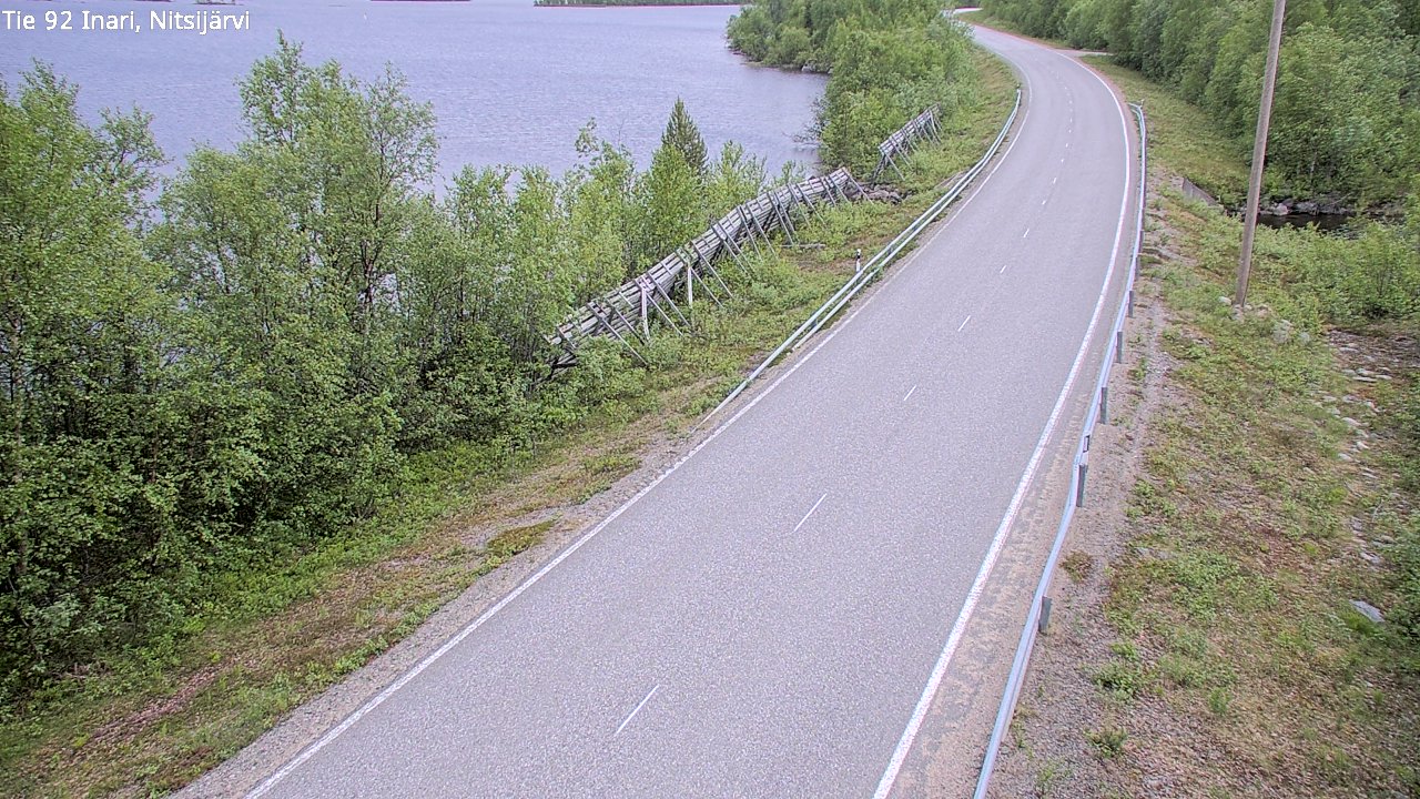Kelikamerat Kuva Tie 92 Inari, Nitsijärvi, Inari, Lappi