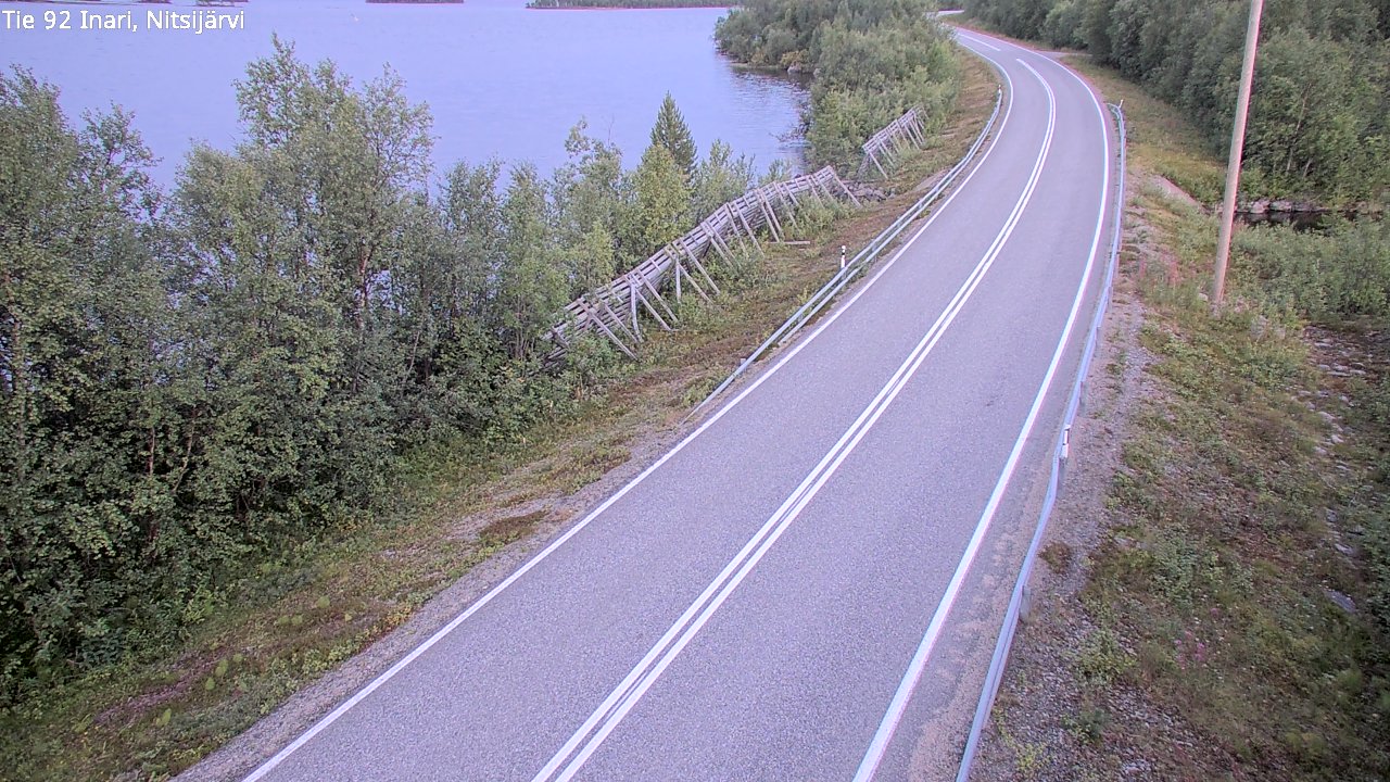 Kelikamerat Kuva Tie 92 Inari, Nitsijärvi, Inari, Lappi