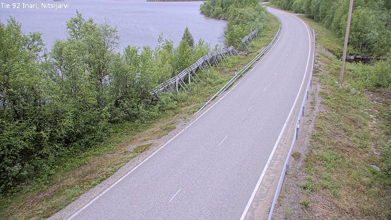 Weather Camera Image Road 92 Inari, Nitsijärvi, Inari, Lappi