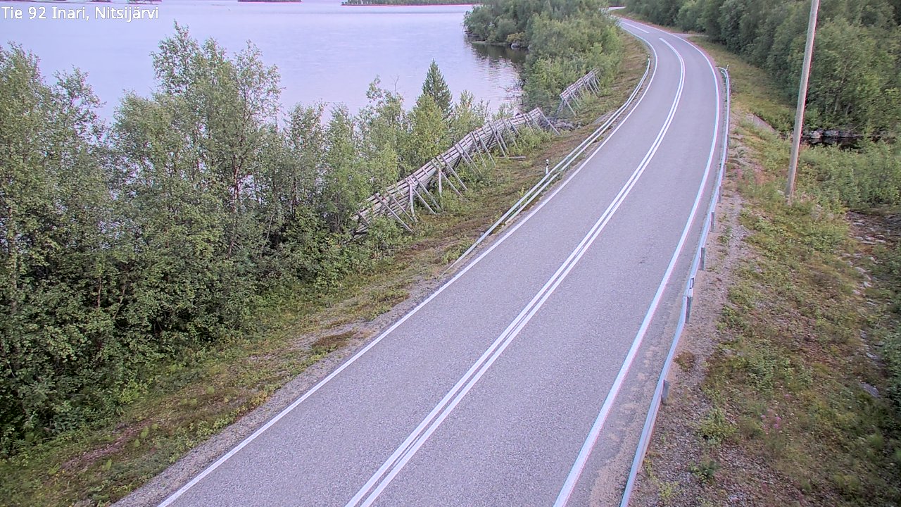 Kelikamerat Kuva Tie 92 Inari, Nitsijärvi, Inari, Lappi
