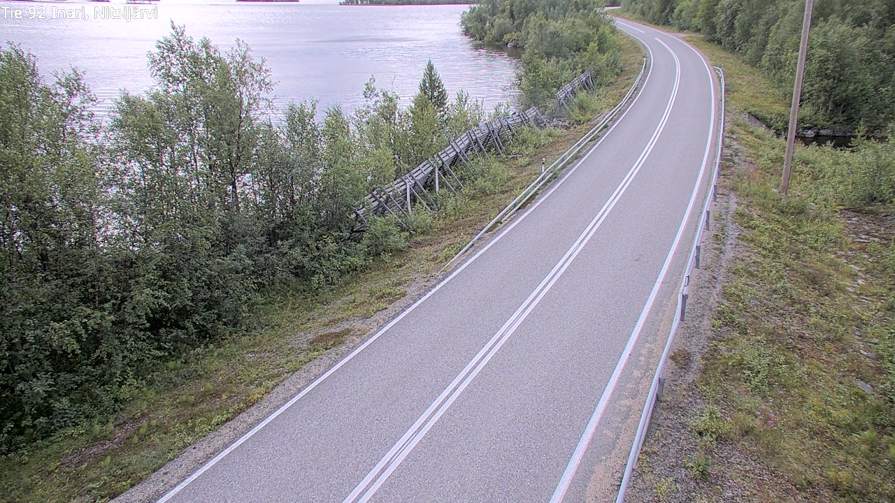 Kelikamerat Kuva Tie 92 Inari, Nitsijärvi, Inari, Lappi