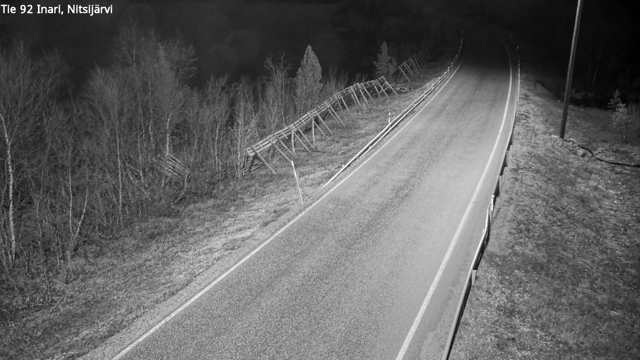 Kelikamerat Kuva Tie 92 Inari, Nitsijärvi, Inari, Lappi