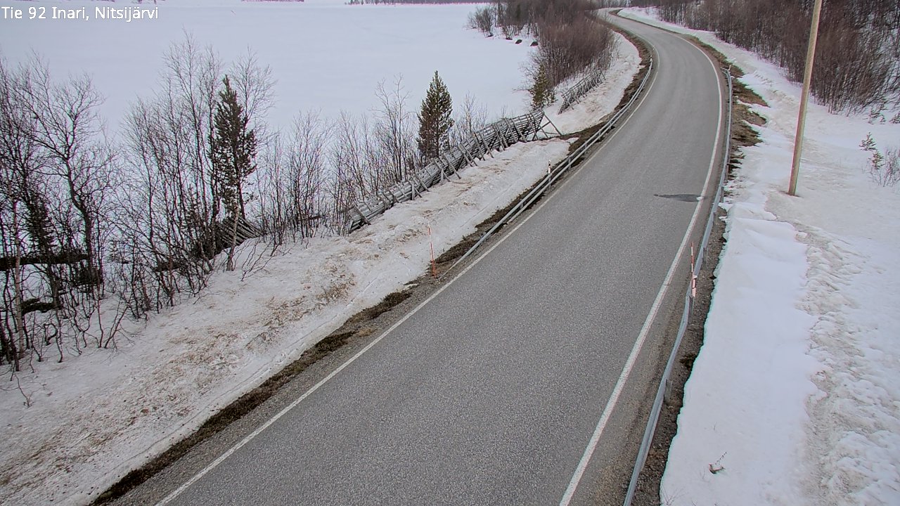 Kelikamerat Kuva Tie 92 Inari, Nitsijärvi, Inari, Lappi
