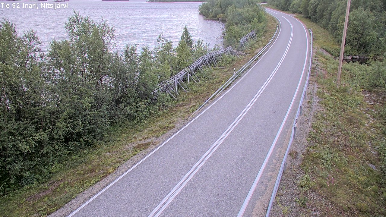 Weather Camera Image Road 92 Inari, Nitsijärvi, Inari, Lappi