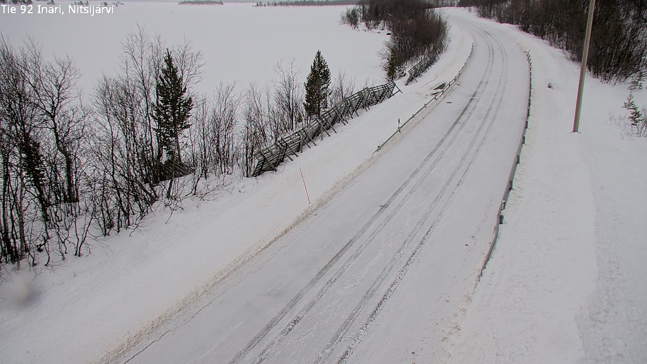 Kelikamerat Kuva Tie 92 Inari, Nitsijärvi, Inari, Lappi